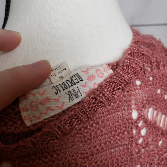 Sold Elsewhere - Pink Republic Loose Knit Cardigan - Picture 3 of 4